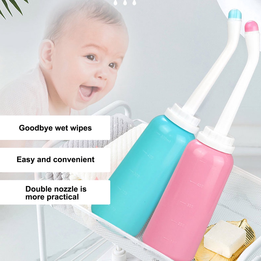 Bidet  Semprotan Cebok Toilet Portable Pencet Travel Botol 500ml untuk Bilas Kencing Wanita