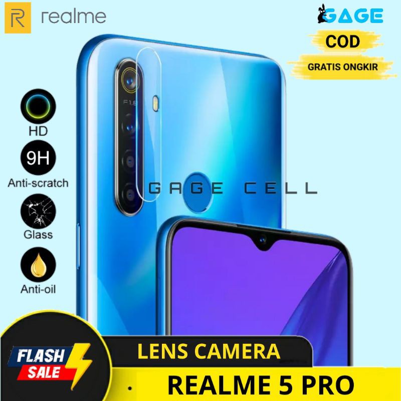 COD✅ Tempered Glass Camera Tg Antigores Kamera Realme  5 Pro-Pelindung Anti Gores Kamera Realme 5pro