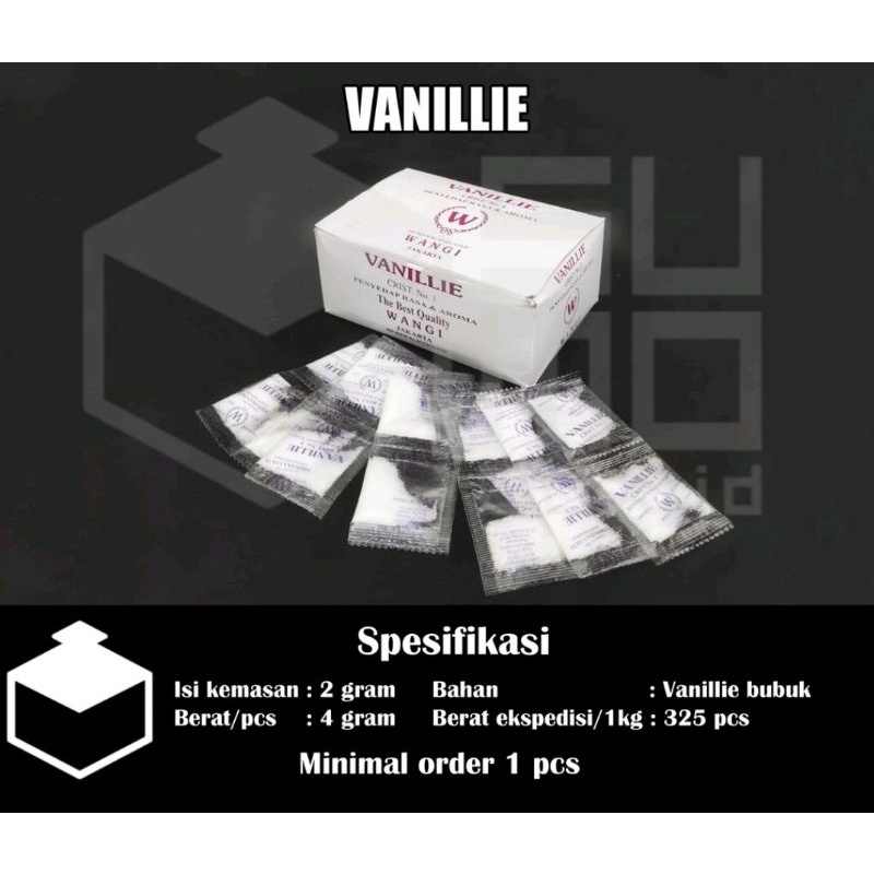 

Vanilli bubuk sachet eceran vanili WANGI 2gram