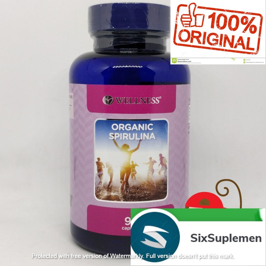 Wellness Organic Spirulina 90 vegetarian capsules