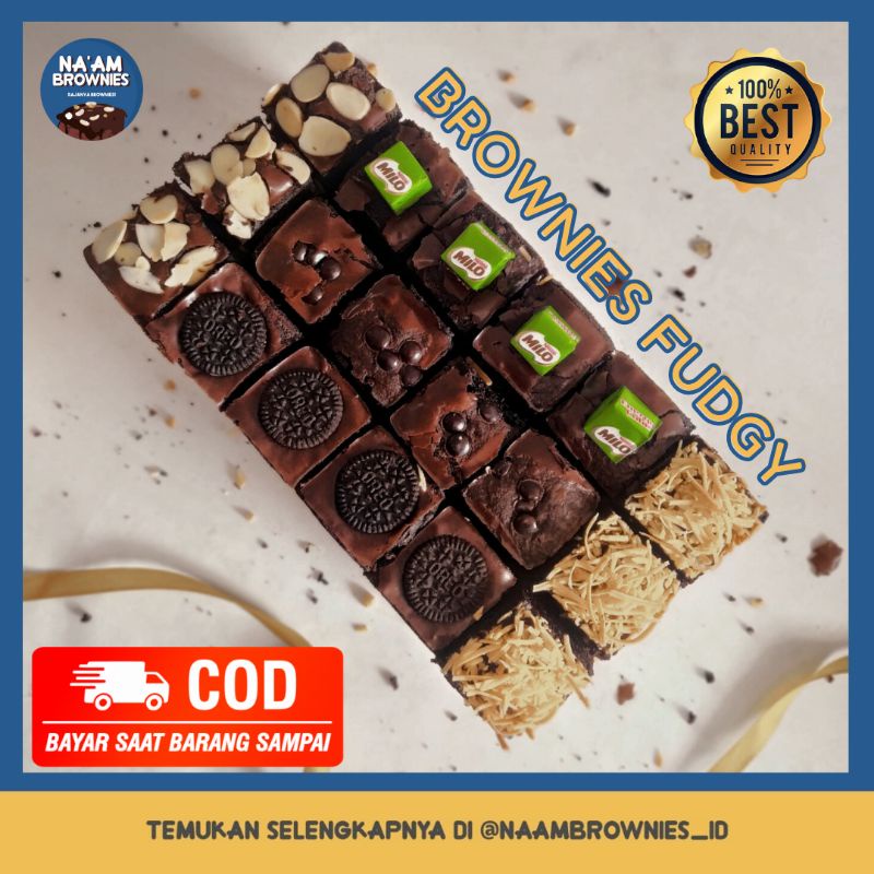 

brownies fudgy skat coklat