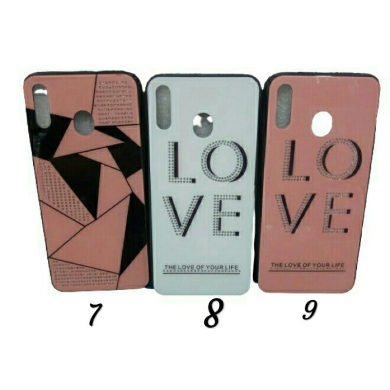 SAMSUNG M20 CASE FUZE GLASS KACA LOVE CASING SOFTCASE