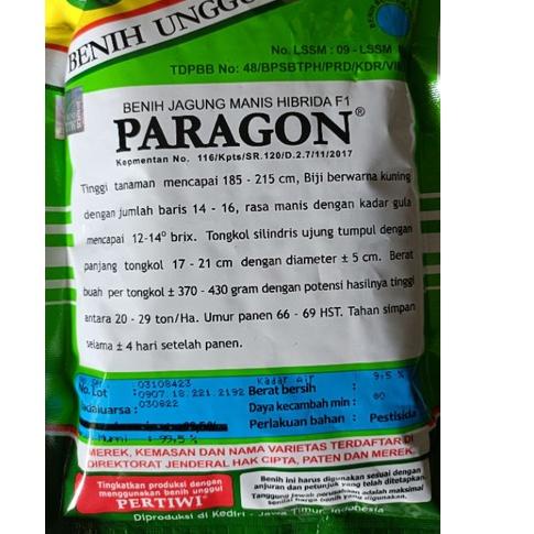Bagus Dipakai.. Benih Jagung Manis PARAGON F1 isi 1.750 biji