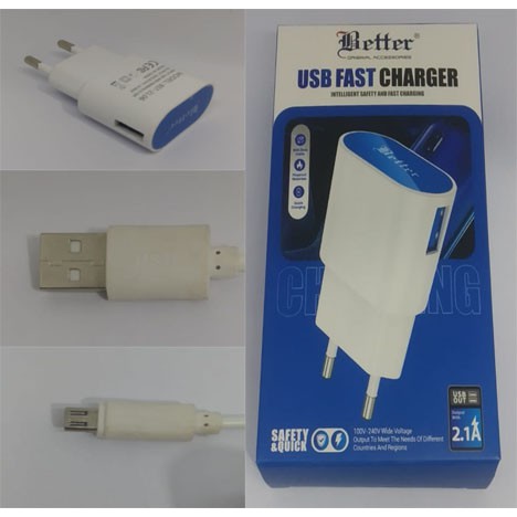 Charger For Android Samsung Xiaomi Vivo Oppo Realme Fast Charging Charger Better Logo Atas