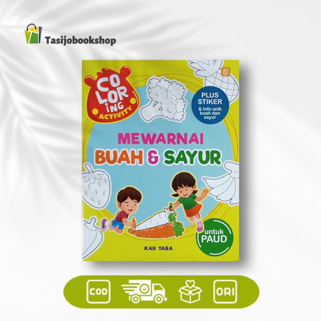 Jual Buku Aktivitas Anak : Coloring Activity Mewarnai Buah & Sayur