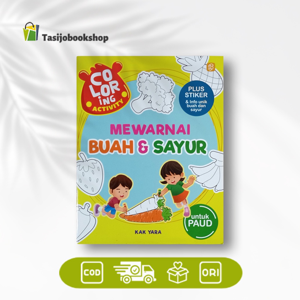 Jual Buku Aktivitas Anak : Coloring Activity Mewarnai Buah & Sayur ...