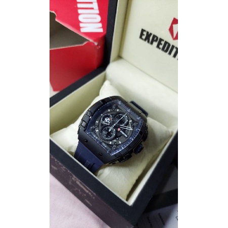 Jam Expedition E 6782 Rubber warna biru navy