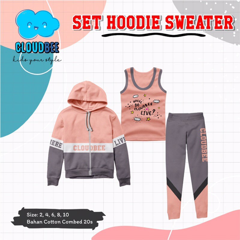 HOODIE SET 3IN1 CLOUDBEE