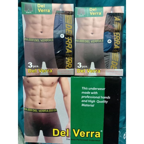 (DEL VERA) CELANA DALAM BOXER/CELANA DALAM PRIA DEWASA MURAH