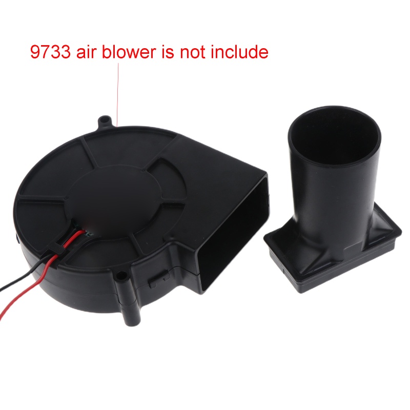 Kipas Blower Ventilasi Udara Sentrifugal Universal 38mm Untuk 12V 24V 97x97 X 33mm 9733