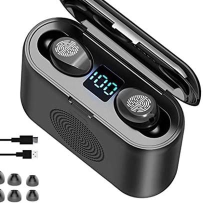 Paling Disukai.. Headset TWS F9 Stereo TWS Bluetooth F9 Headset Bluetooth F9  Headset Powerbank Earp