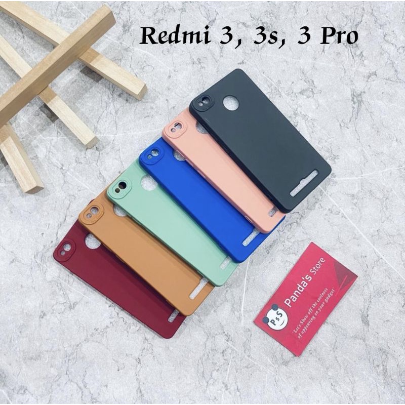 Softcase Pro Camera Redmi 3, 3s, 3 Pro Candy Case Full Color 3D Silikon TPU