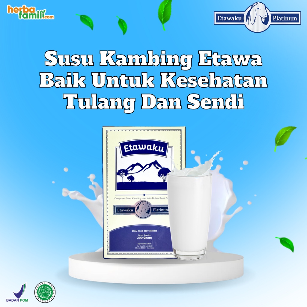 ETAWAKU PLATINUM ORIGINAL | Susu Kambing Etawa Murni &amp; Bubuk Creamer | Tulang Sehat Untuk Kebebasan Gerak