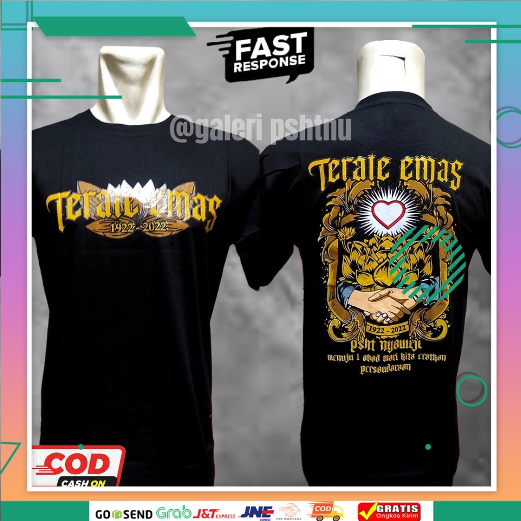 kaos terate emas - kaos terate emas satu abad - kaos terate emas murah