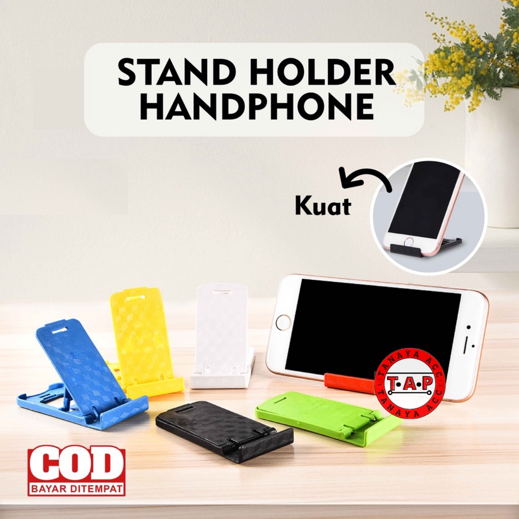 Holder Stand Hp Tablet Dudukan Handphone Lipat Penyangga Hp Handphone Sandaran Hp TANAYAACC