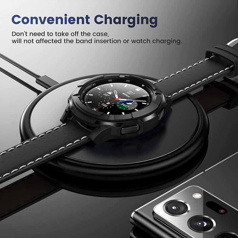 Case for Samsung Galaxy Watch 4 3 40mm 44mm 41mm 45mm TPU Plated all-around Screen protector cover bumper correa Samsung Galaxy Watch Active 2 40MM 44MM