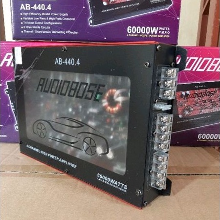 Power Audiobose AB 440 Amplifier 4 Chanel AUDIOBOSE AB-440