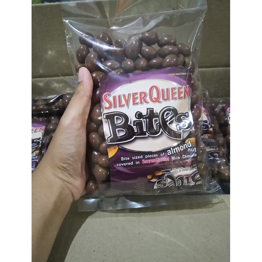 

Silverqueen bites almond 1/2kg PROMO