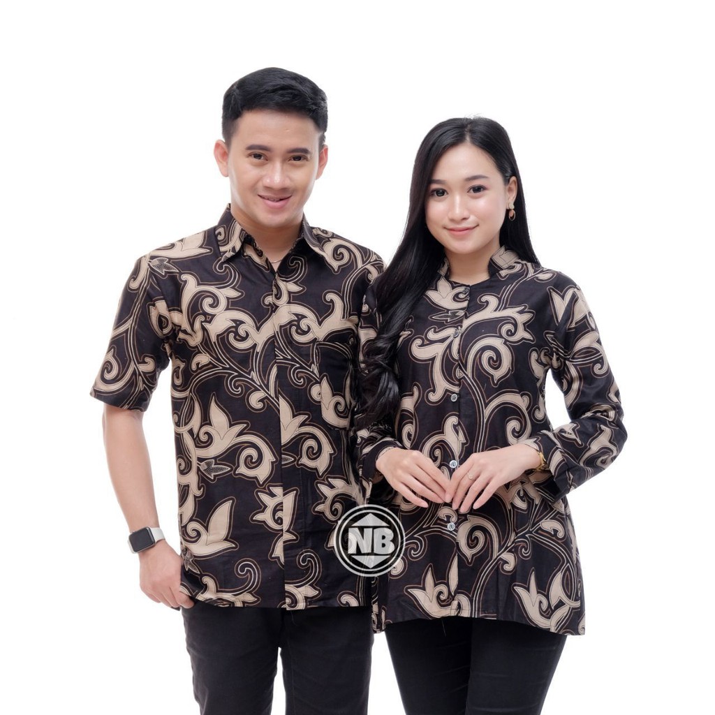 Couple Batik baju pria wanita batik seragam kantor batik pesta M L XL XXL baju modis seragam batik