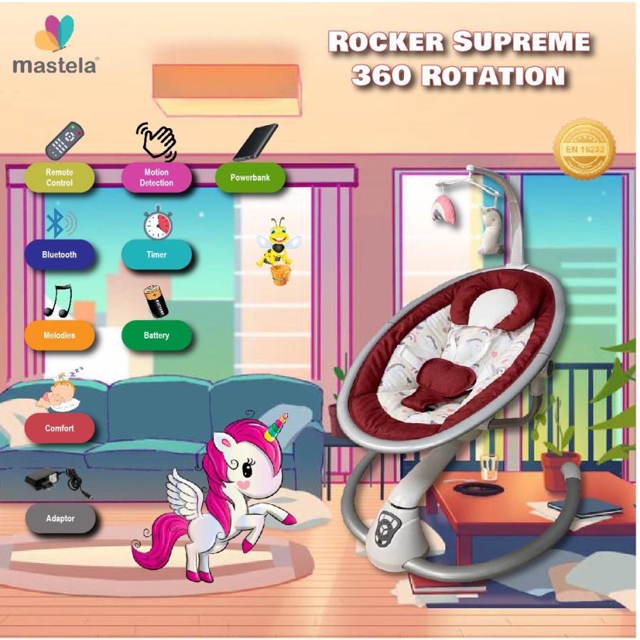 MASTELA ROCKER SUPREME 360 'UNICORN RED' 6993 // AYUNAN BAYI