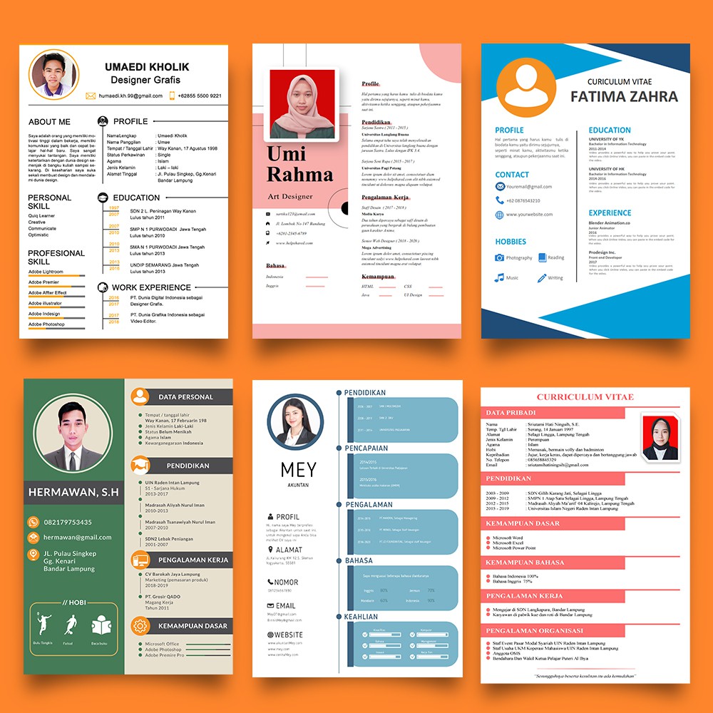 

CV Jasa Desain CV/Resume (Curiculum Vitae) Murah