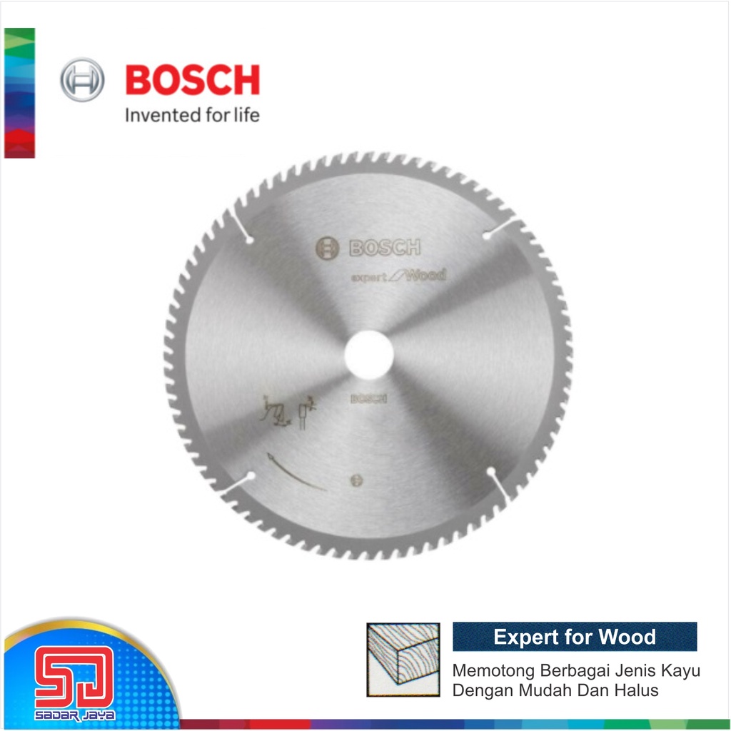 Bosch Circular Saw Blade Expert for Wood Piringan Gergaji Mata Potong Sirkel Kayu Hasil Halus