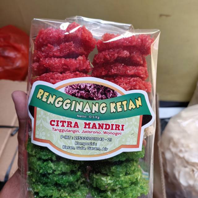 

RENGGINANG KETAN SUPERi KWALITAS PREMIUM 500gr
