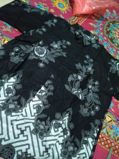 Bswart Batik Hrb026 Kenongo Hem Pendek Anjani Biru Pekalongan M L Xl Batik Pria Murah Modern Grosir