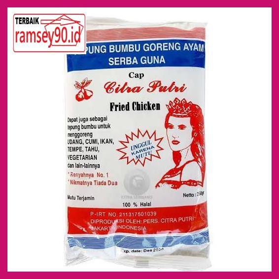 

Rytdhy- Tepung Citra Putri 250Gr Halal / Tepung Bumbu Goreng Ayam Serbaguna 7Utu7T-