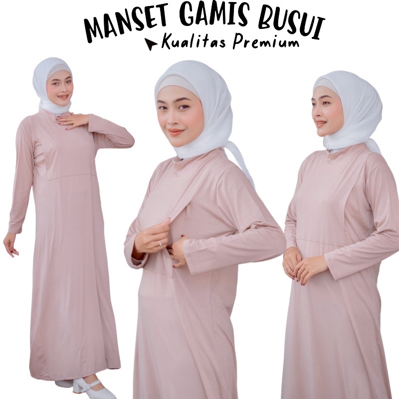 Manset Gamis Busui Lengan Panjang