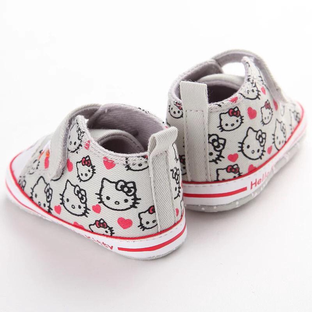 Sepatu Bayi Perempuan Import Premium Sepatu Baby Fashion Motif Hello Kitty Sepatu Prewalker Anak Bayi Kualitas Premium Import Usia 0 - 18 Bulan