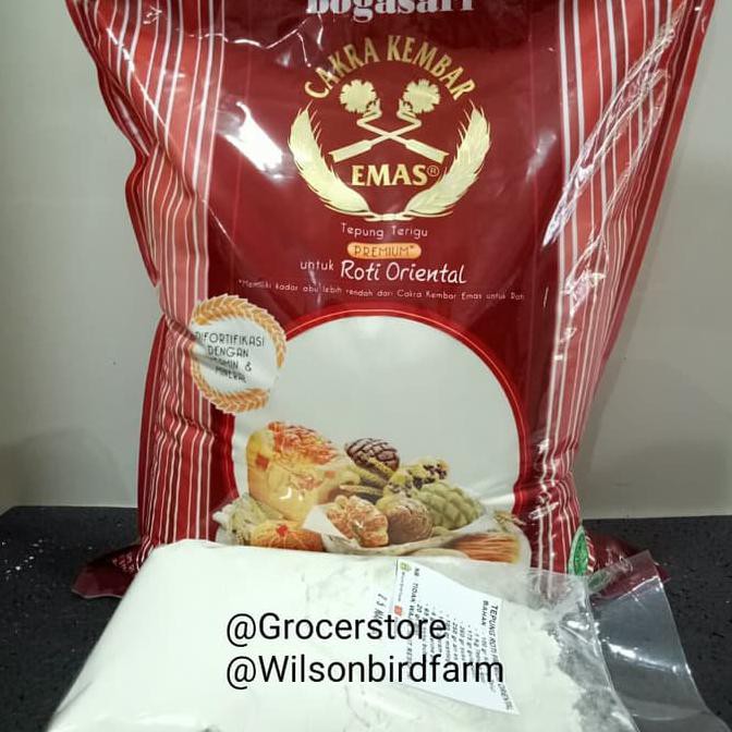 

PROMO TERMURAH Tepung Roti Oriental Premium Cakra Kembar Emas Repack 1 kg TP152
