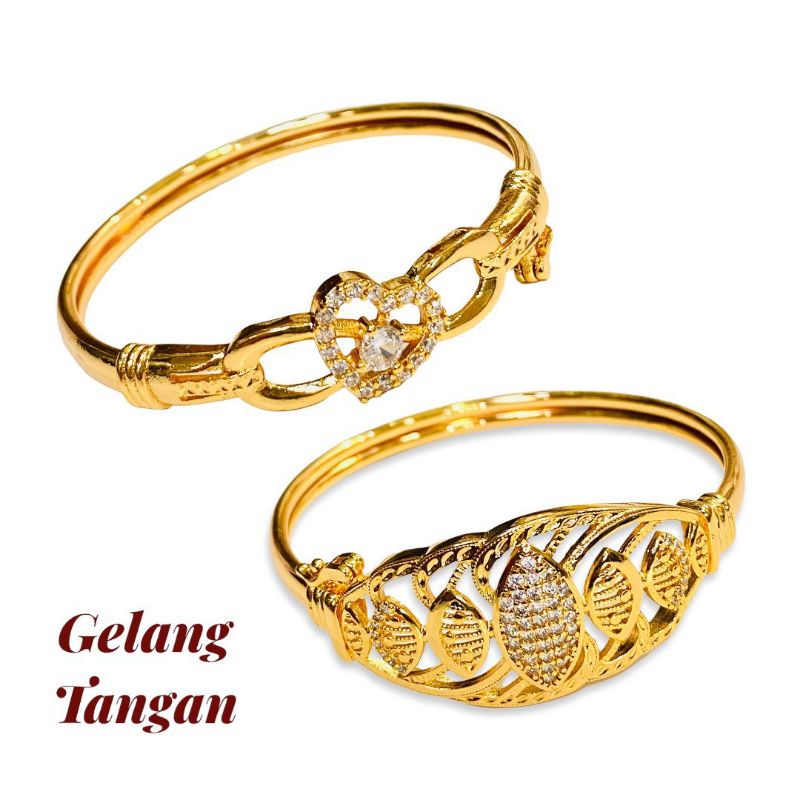 gelang tangan wanita //gelang permata//perhiasan//gelang