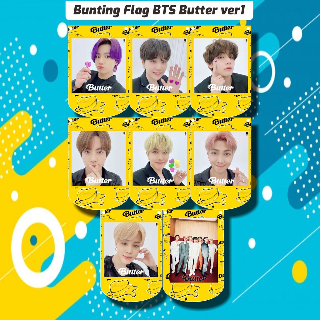 BUNTING FLAG BTS  BUTTER VER1