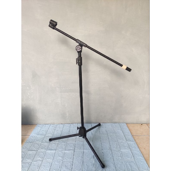 Stand Cagak Mic Panjang Maruni SM-209 SM209 Stand Microphone Stand Mic Berdiri Lantai Original Marun