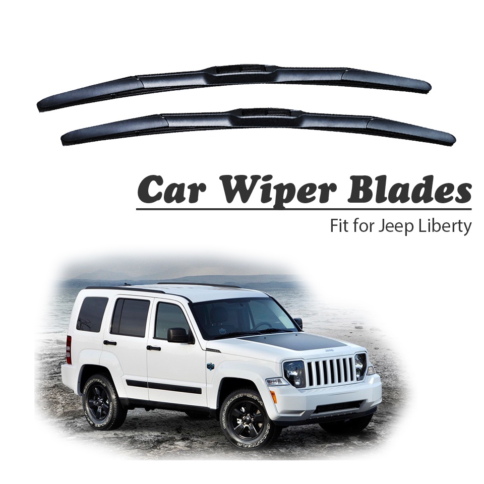 1 Set Karet Wiper Depan Mobil Untuk Jeep Liberty KJ KK 2002-2012