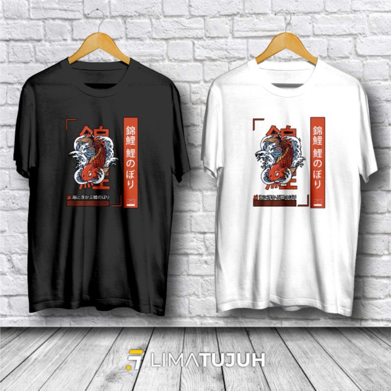 Kaos Ikan Koi Japan / Kaos Pecinta Ikan Koi Bahan Premium
