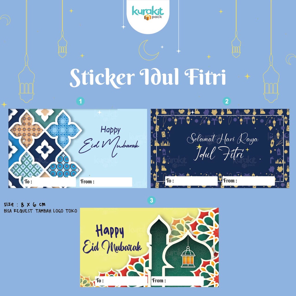 

Sticker Ucapan, Sticker Edisi Lebaran, Label Lebaran