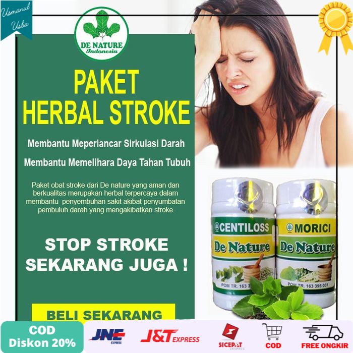 

◾COD◾ Obat Struke De Nature Centilos dan Morici