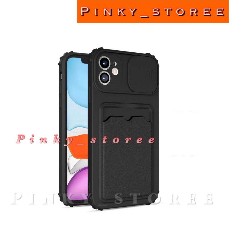 CASING IPHONE 14/ 14PRO/ 14PRO MAX/ 14PLUS/ IPHONE 6/ 6PLUS/ IPHONE 7/ 7PLUS/ IPHONE 8/ 8PLUS/ X/ XS/ XR/ IPHONE 11/ 11PRO/ 11PRO MAX/ IPHONE 12/ 12PRO/ 12PRO MAX/ IPHONE 13/ 13PRO/ 13PRO MAX/ SOFTCASE SLIDE CAMERA PLUS SLIDE SLOT CARD HOLDER