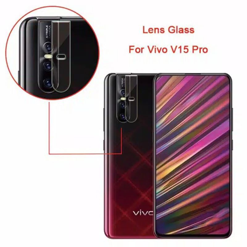 Tempered Glass Pelindung Lensa Kamera Vivo V15 Pro X50 Pro V15 X50 V17 V19 V20 Y12 Y15 Y17