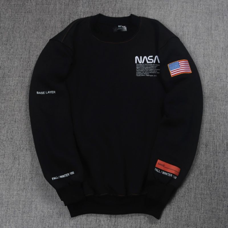 SWEATER CREWNECK NASA UNISEX ORIGINAL QUALITY