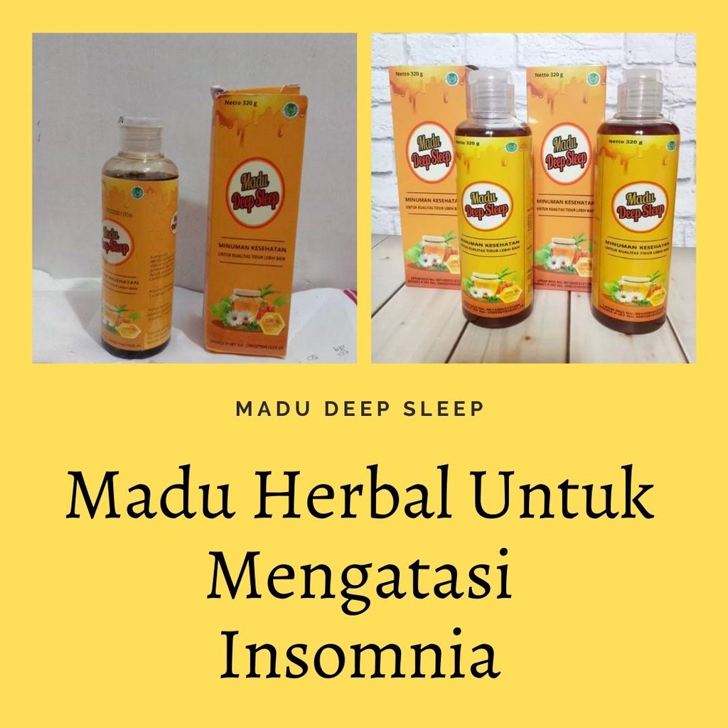 MADU DEEP SLEEP - MADU HERBAL ALAMI ATASI SUSAH TIDUR (INSOMNIA)- SPECIALIS INSOMNIA AMPUH ORIGINAL