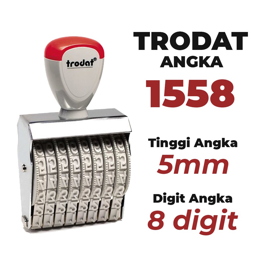 

Stempel Trodat Angka 1558 - 8 Digit 5 mm