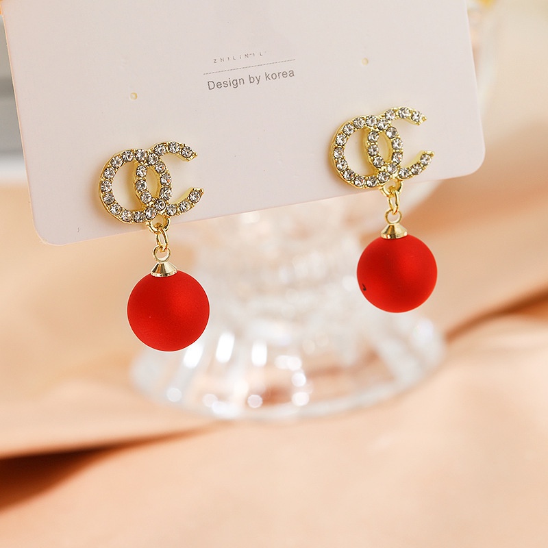 Anting-anting bermutu tinggi bunga serbaguna elegan anting-anting panjang rumbai anting-anting baru