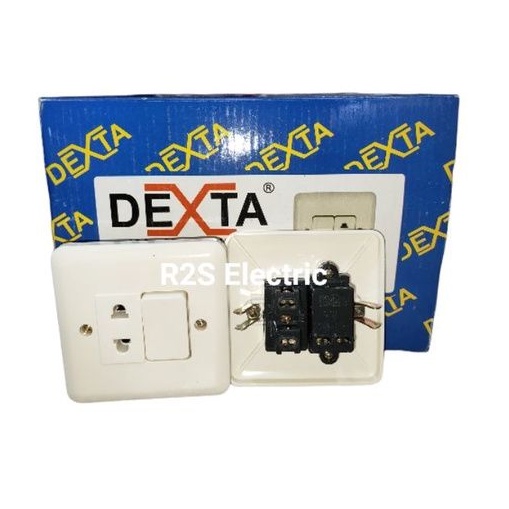 IB Engkel + Stop Kontak Dexta Biasa Dinding Inbow / Kualitas SNI DX-803