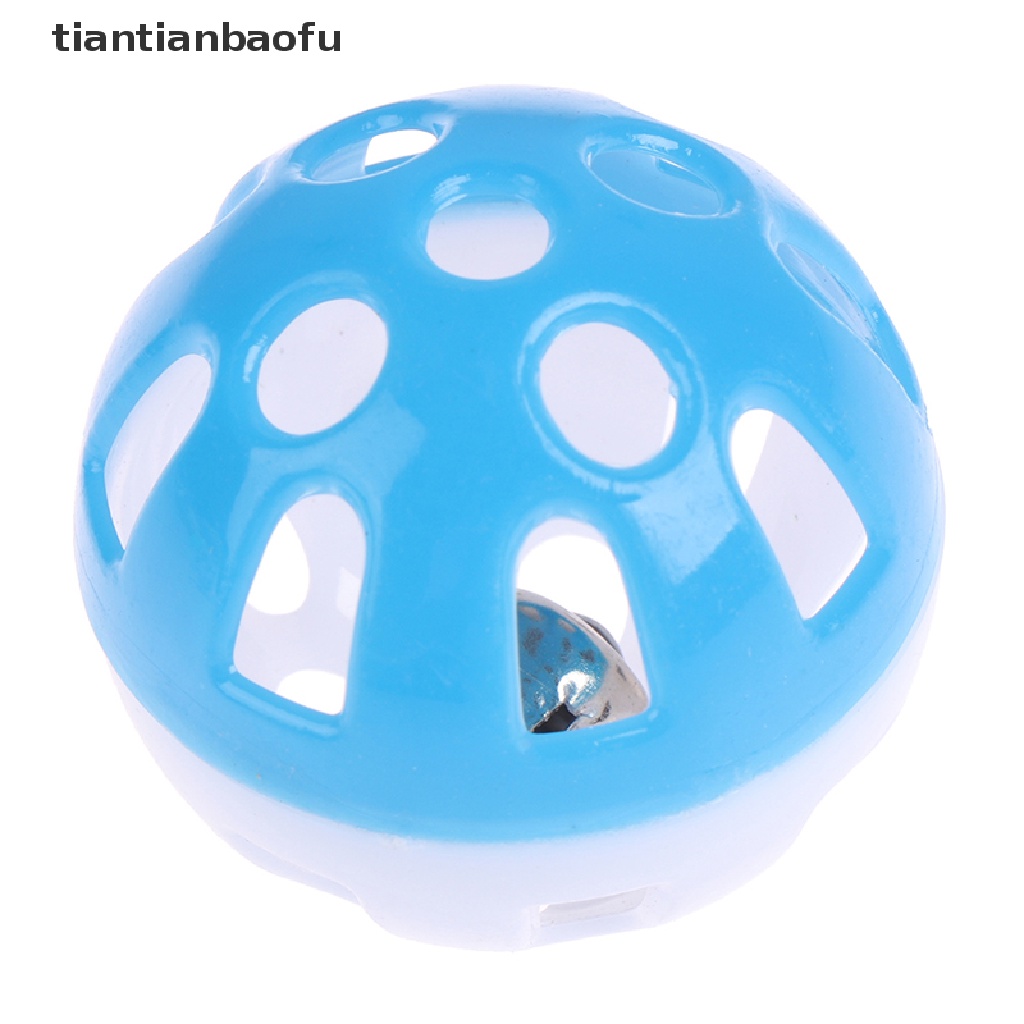 Mainan Kunyah Bentuk Bola Lonceng Model Hollow Untuk Kandang Burung Beo Cockatiel Kucing Peliharaan