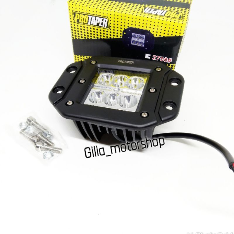 LAMPU TEMBAK SOROT CRF KLX DTRACKER WRX PROTAPER TYPE 2758 6LED MODIFIKASI UNIVERSAL