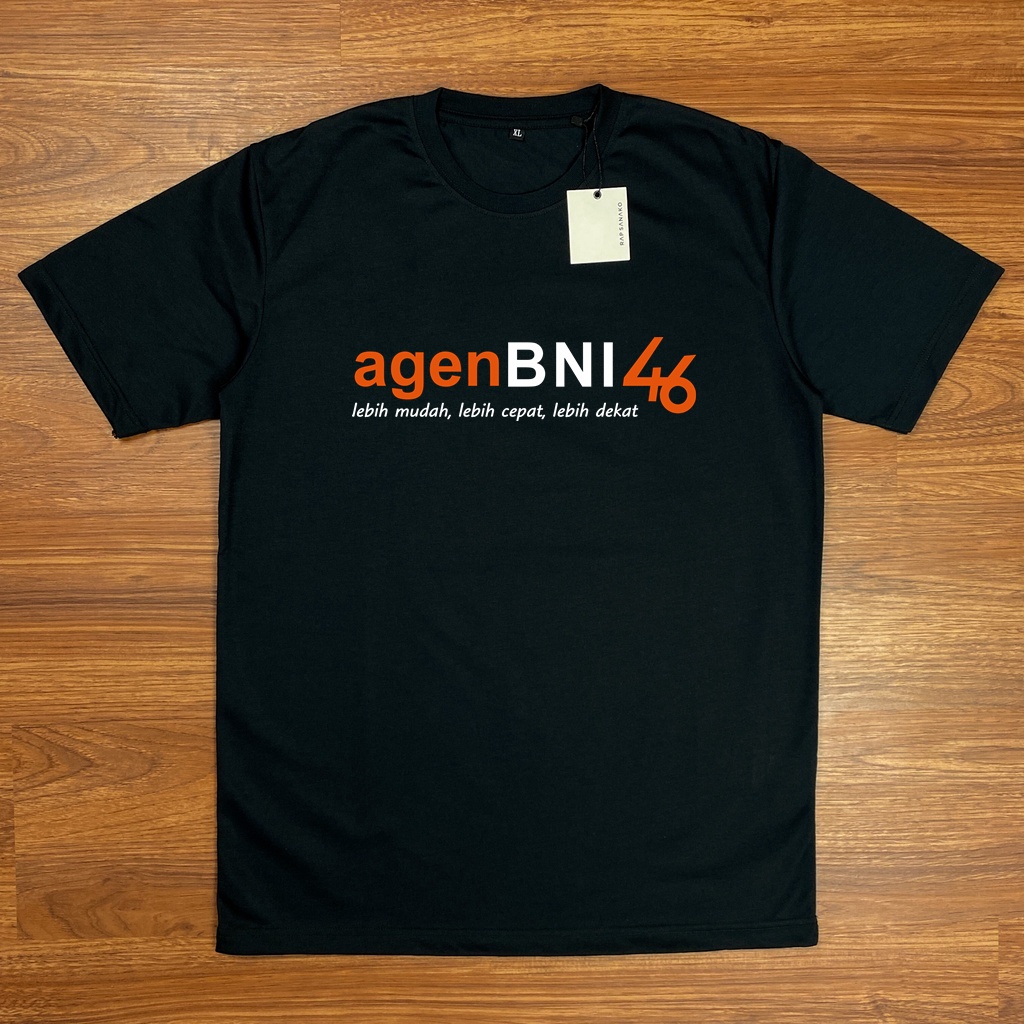 Kaos Baju Agen BNI 46 Tshirt Bahan Katun PE