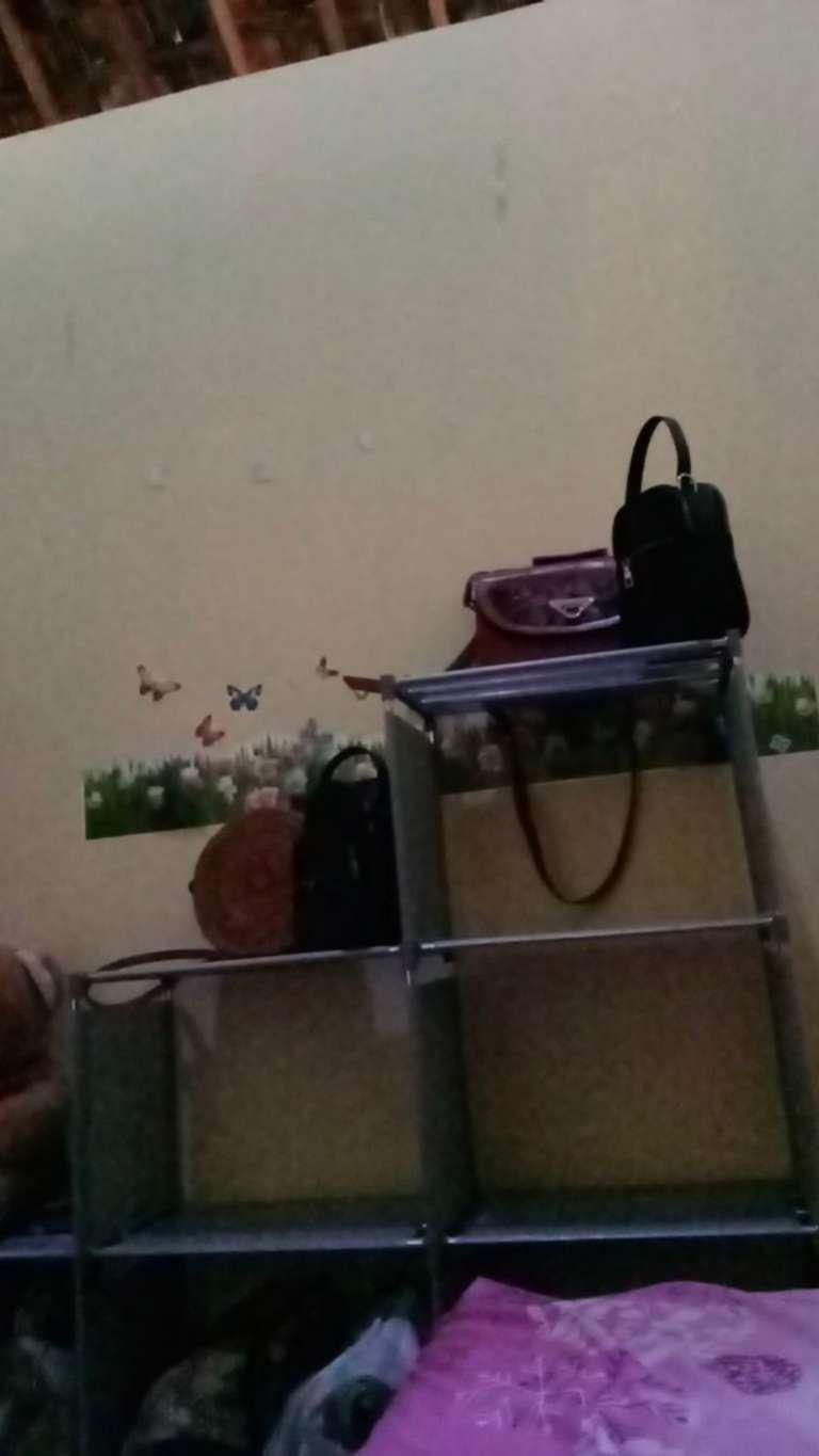 Rak Buku Minimalis 3 Sisi Rak Portable Serbaguna Rak Multifungsi